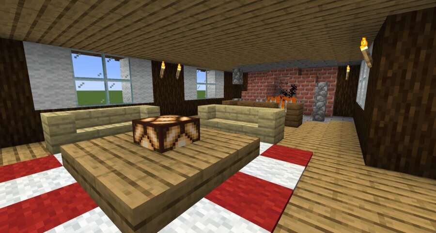 Деревянный дом вид внутри 2