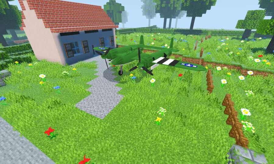 Зеленый самолет