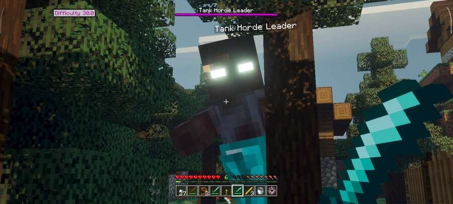 Игрок против большого Зомби