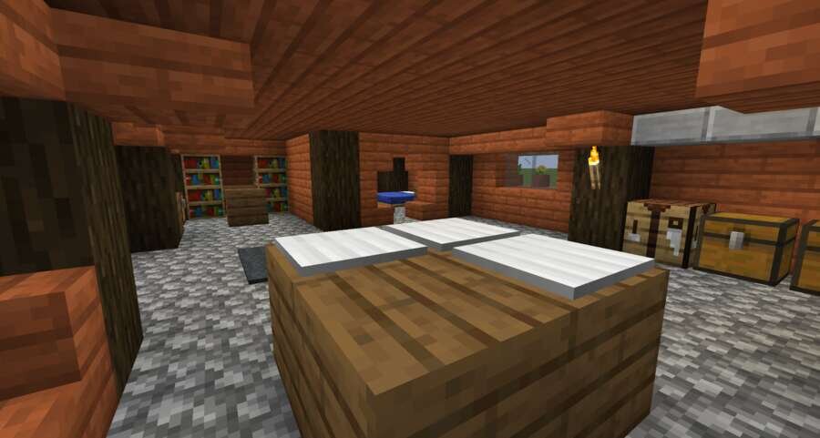 Мини-домик вид внутри