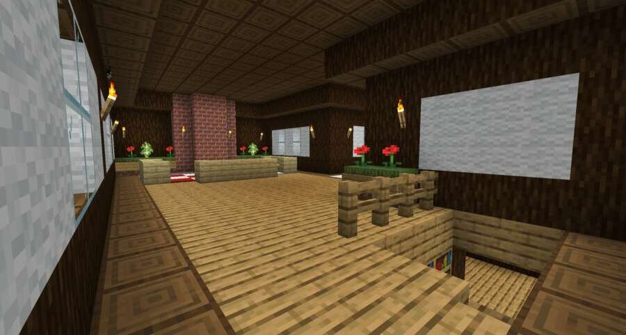 Деревянный дом вид внутри 3