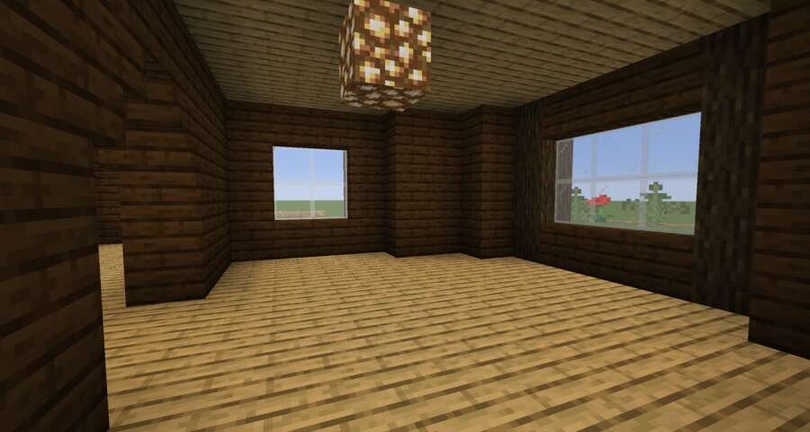 Деревянный дом вид внутри 2