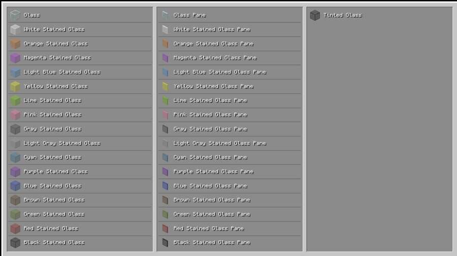Поддерживаемые блоки в дополнении