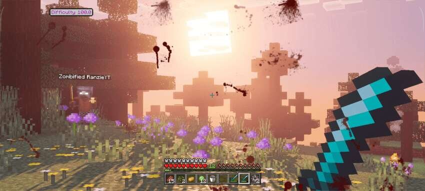 Множество частиц в игре