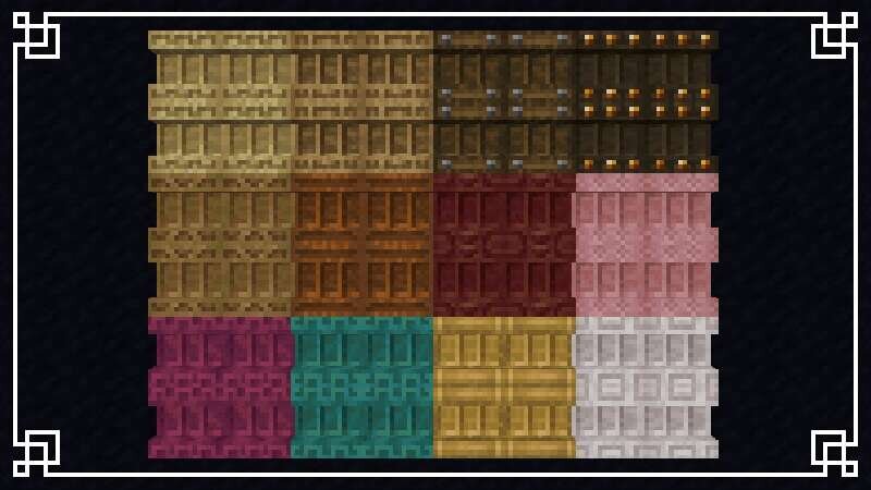 Множество медных элементов