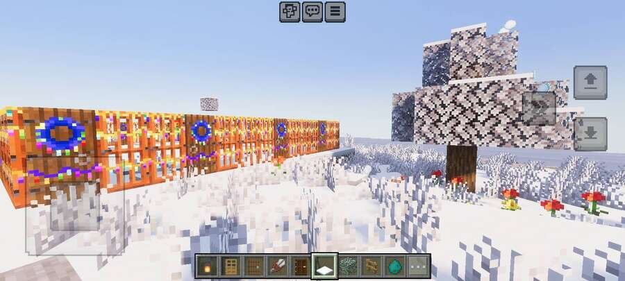 Новогодние украшения двора