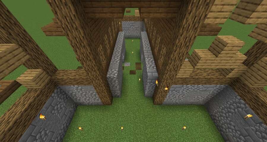 Разрушенный особняк вид внутри 2