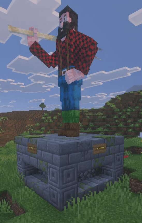 Сооружение со статуей