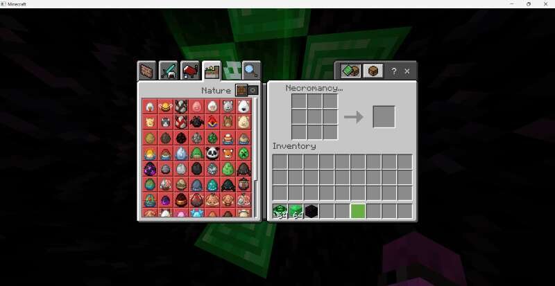 Меню Стола некромантии