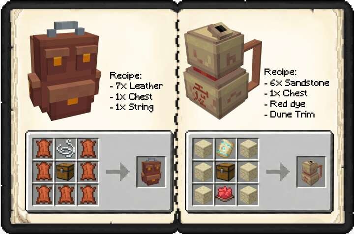 Рецепты крафта Рюкзаков