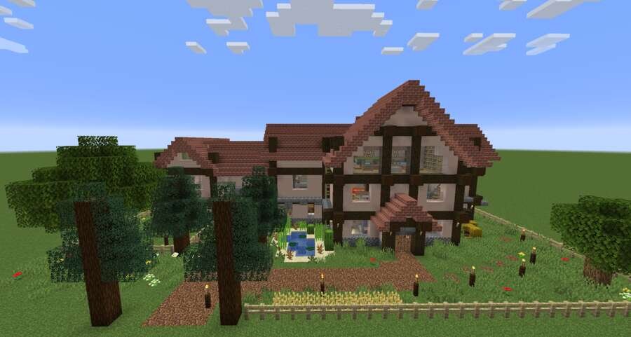 Кирпичное жилище вид спереди