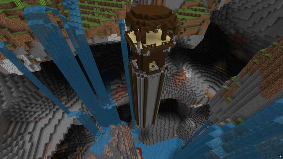 Вид на ущелье снизу