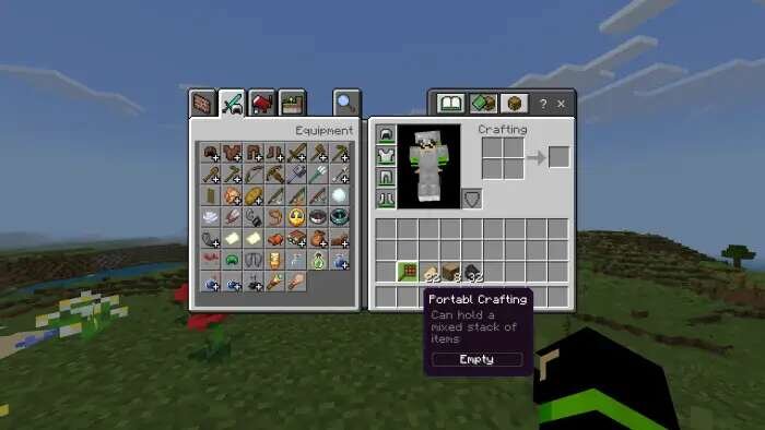 Ручной Верстак в инвентаре персонажа