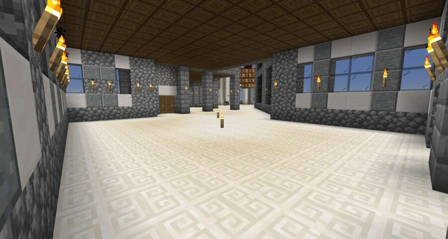 Каменная база вид внутри