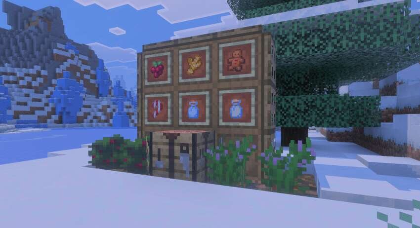 Еда в рамке