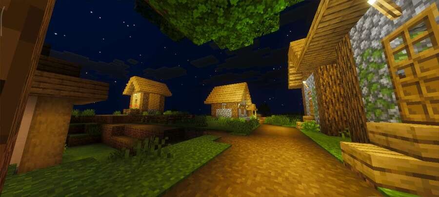 Деревня в ночи