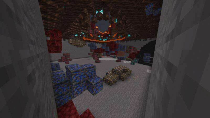 Руда внутри метеоритного кратера