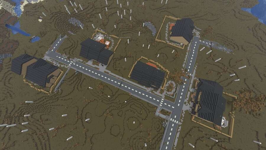 Вид на дома сверху