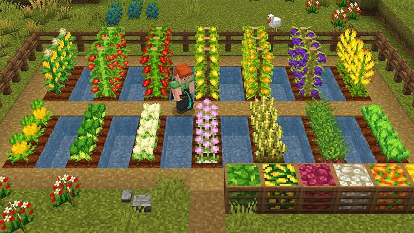 Выращивание культур в игре