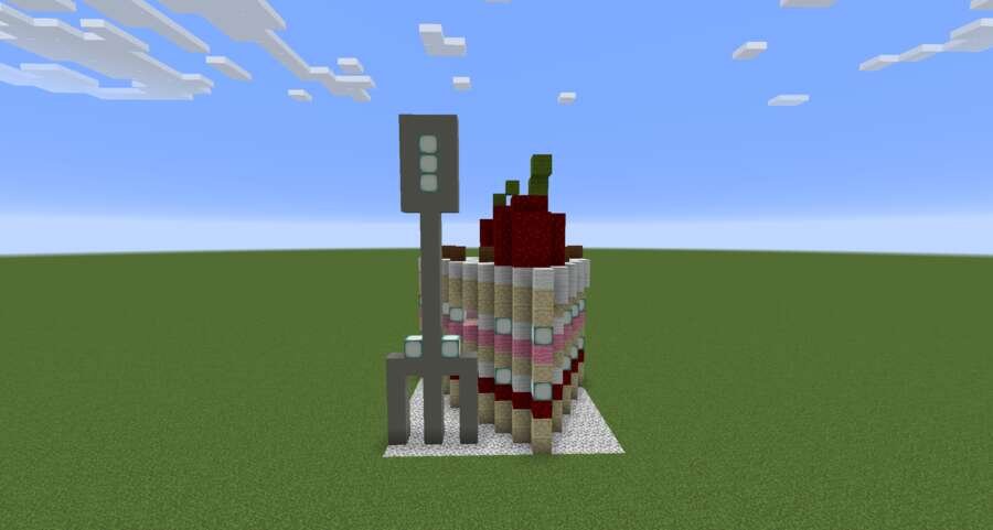 Дом-кусочек торта вид сзади