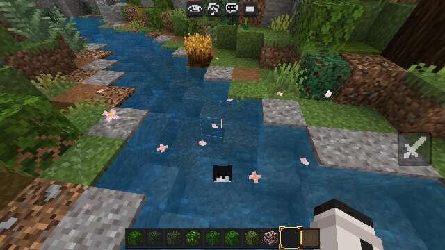 Небольшая речка перед игроком