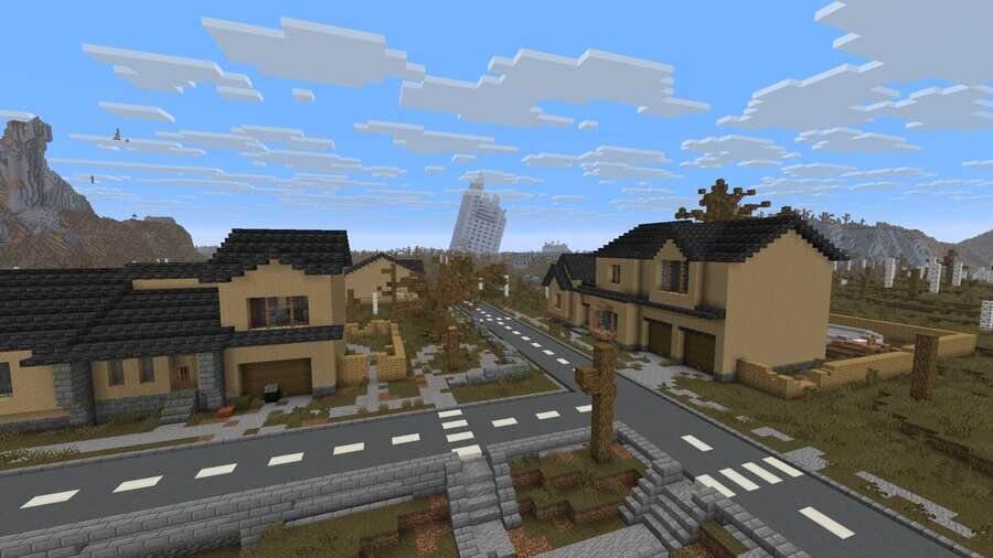 Поселок в постапокалиптичном мире