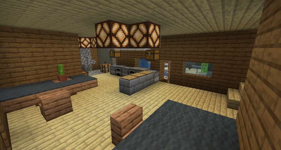 Дом для деревни вид внутри