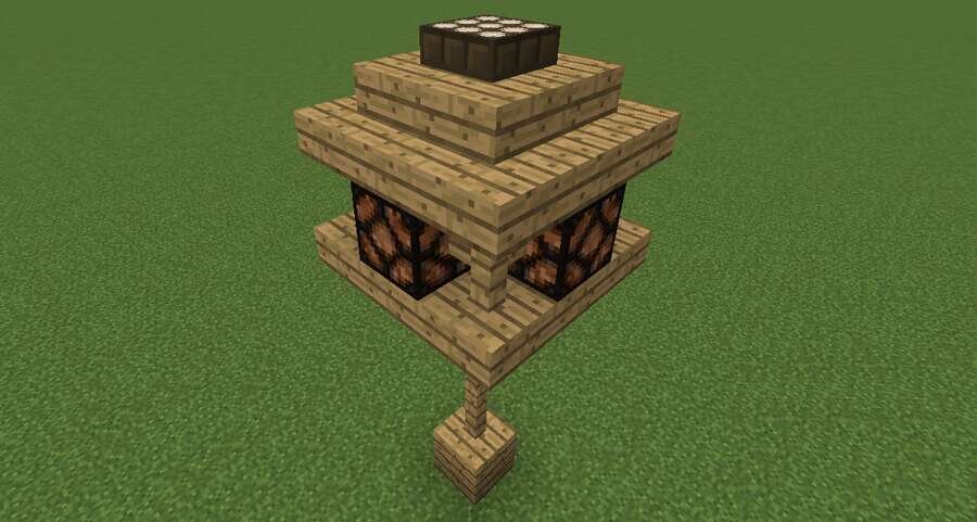 Столб с освещением вид сверху 2