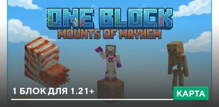 Карта: 1 блок для 1.21+