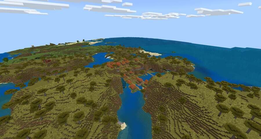 Еще одна деревня совсем рядом океаном