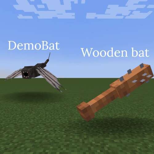 Демо-мышь и Деревянная бита