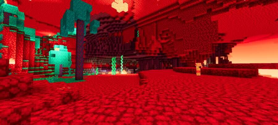 Багровый биом Нижнего Мира