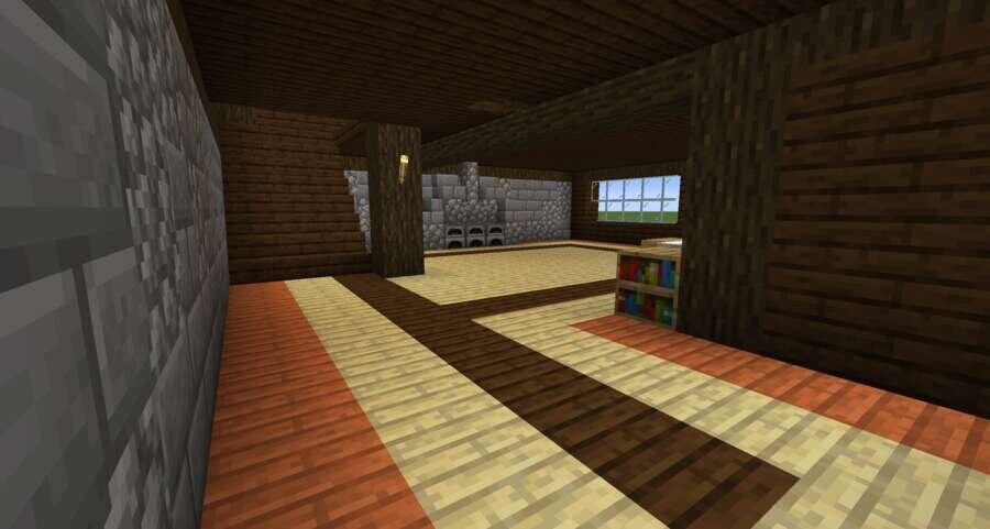 Деревенский особняк вид внутри