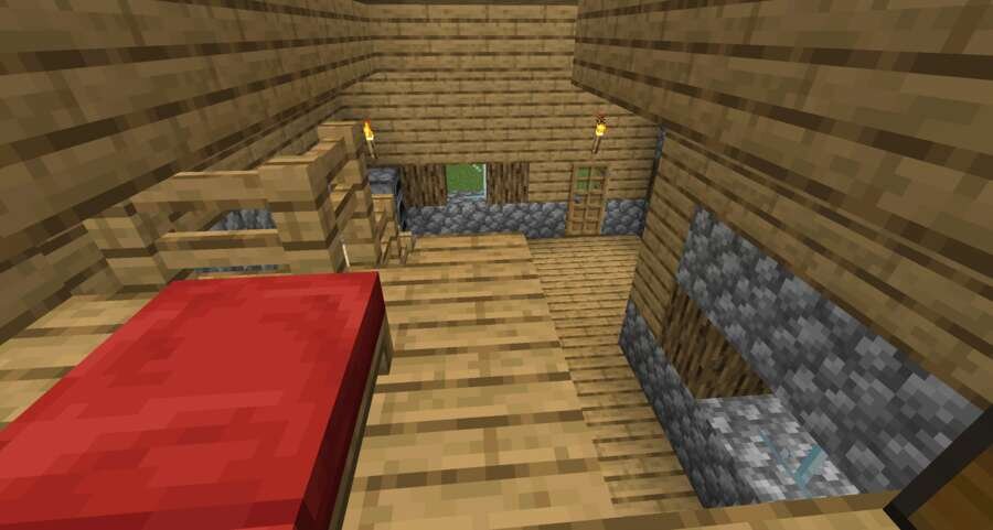 Улучшенный деревенский дом вид внутри 2