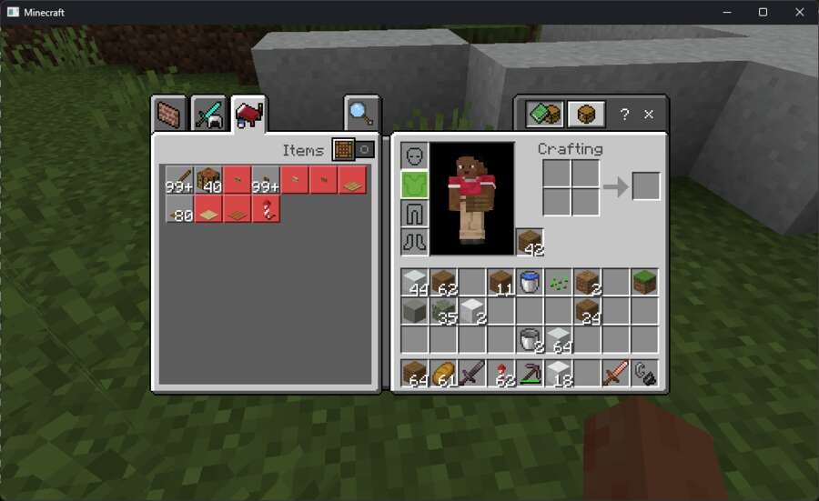 Инвентарь персонажа