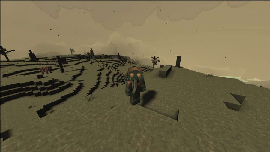 Игрок в противогазе