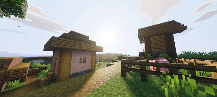 Мягкое освещение деревни