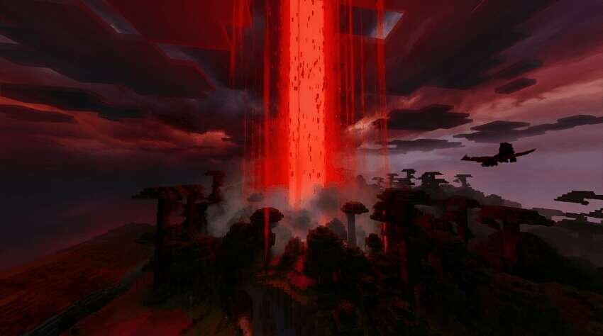 Большой красный луч