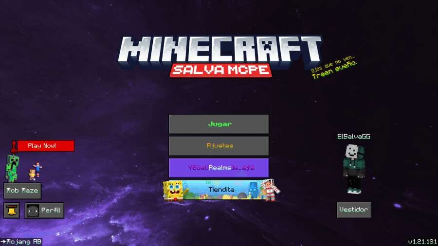 Обновленный вид Главного меню игры