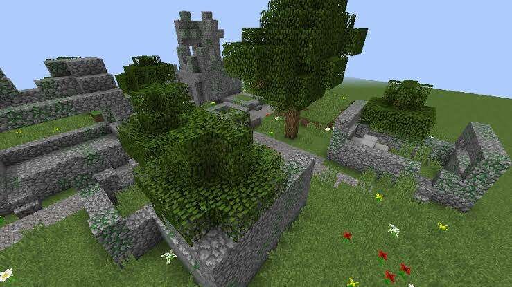 Руины маленькой деревни