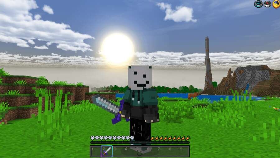 Игрок со Смайликом на голове