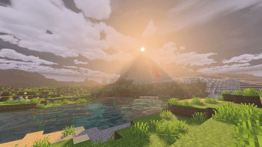 Солнце на горе