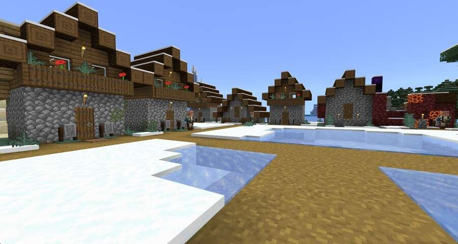 Вид на домики кузниц спереди 2