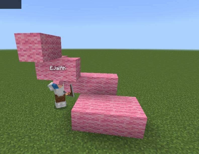 Розовые блоки Шерсти