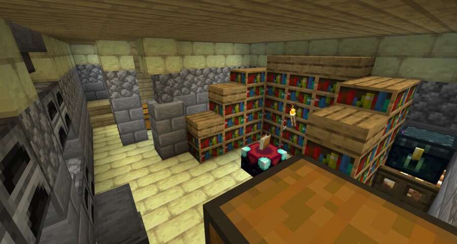 Дом для деревни вид внутри 3