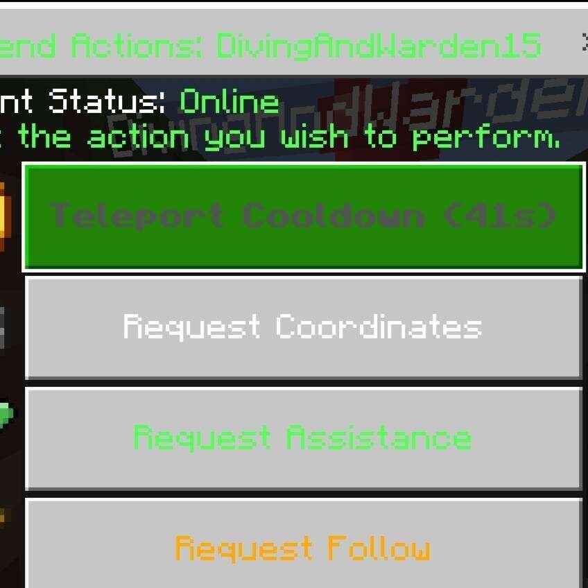 Меню использования бота