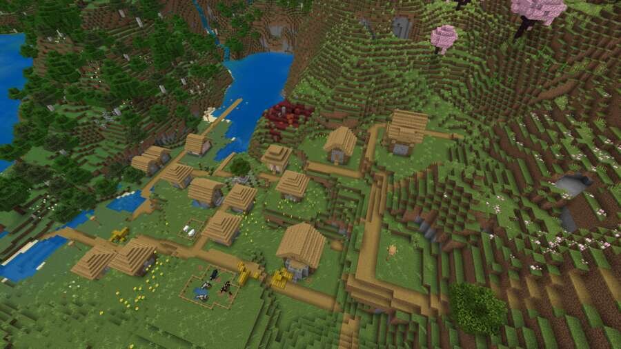 Как выглядит деревушка сверху 2