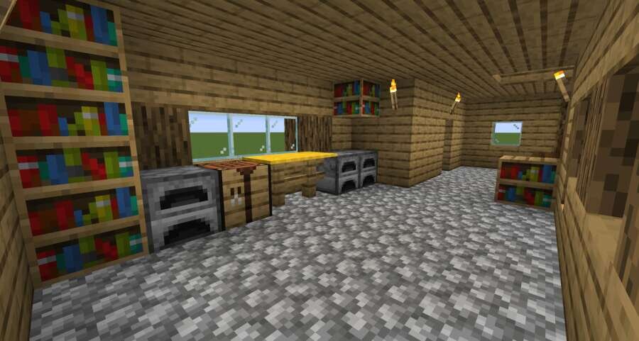 Улучшенный деревенский дом вид внутри 2