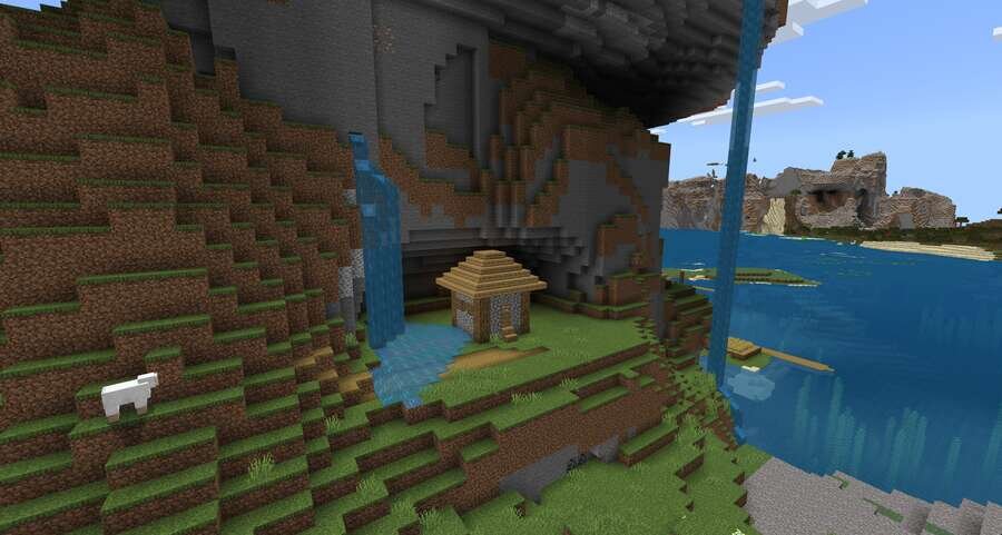 Одинокий домик на скале у моря 2