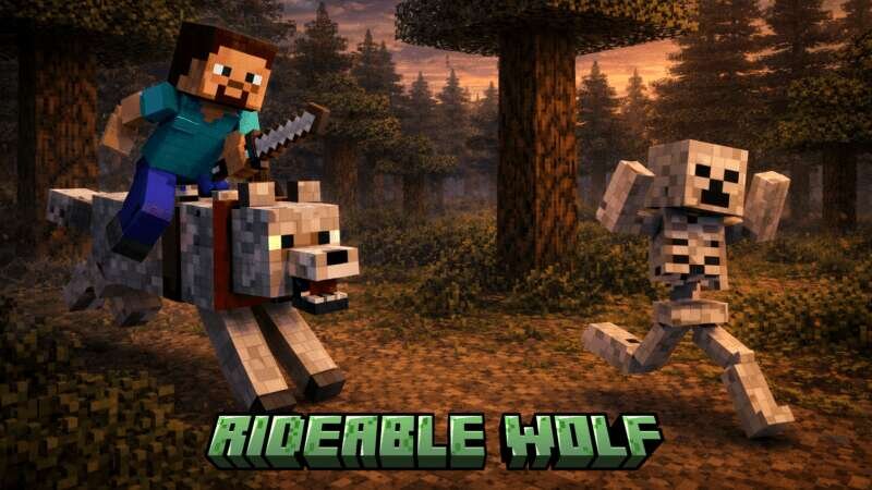 Игрок верхом на Волке